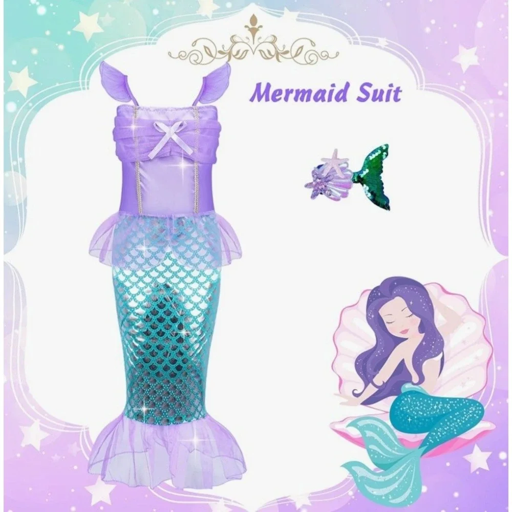 16 Pcs Princess Dress Up Clothes for Little Girl Set, Princess Pretend Play